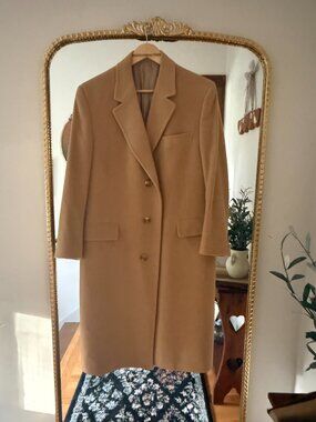 Vintage Neiman Marcus Dalashan 100% Cashmere Overcoat 40S USA